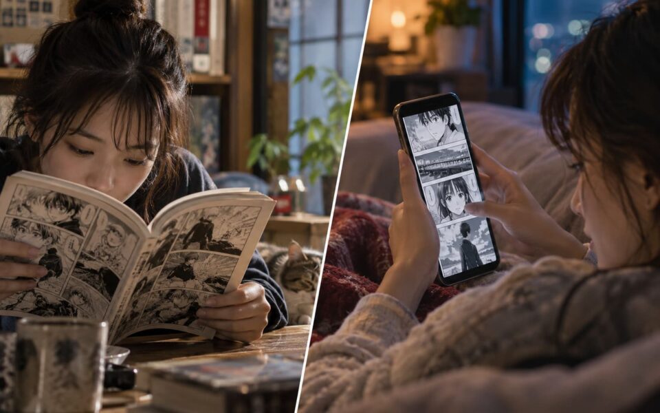 右から左へ読むマンガと縦スクロールスマホは物語の見せ方をどう変えたのか